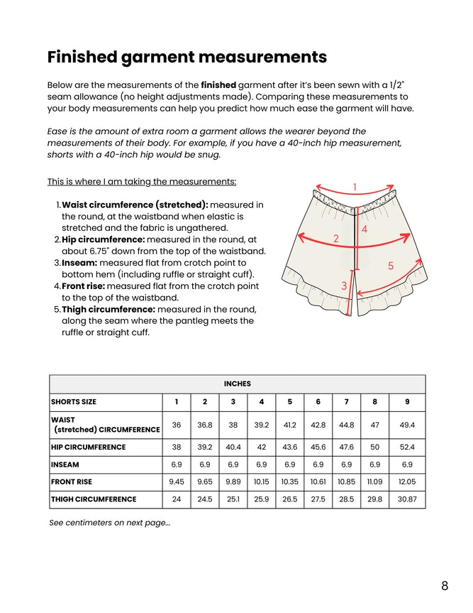 Saltwater Shorts Pattern