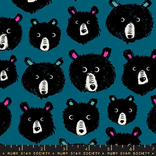 Teddy and the Bears: Bear Canvas in Thunder
