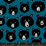 Teddy and the Bears: Bear Canvas in Thunder
