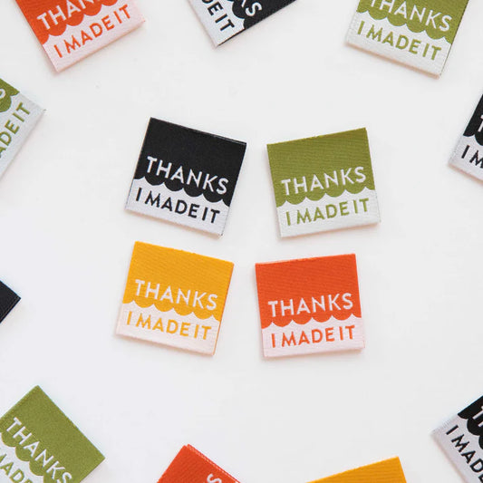 Sarah Hearts Labels: Thanks I Made It Multipack Woven Labels
