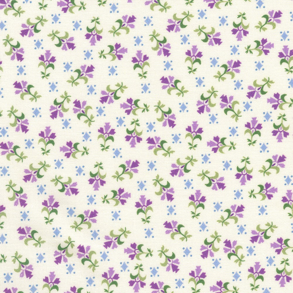 Fabric Market: Tiny Bouquets in Heather
