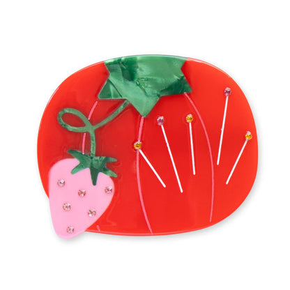 Sarah Hearts: Sewing Tomato Pincushion French Barrette