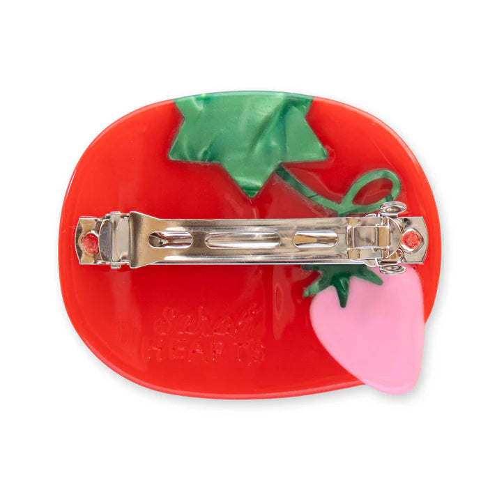 Sarah Hearts: Sewing Tomato Pincushion French Barrette