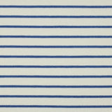 Cotton Towel Fabric in Yarn Dyed Stripes: Ecru & Blue