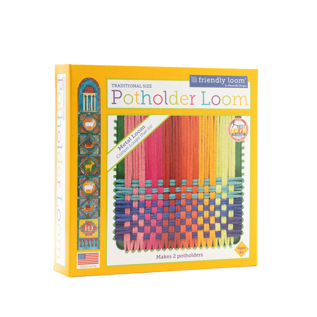 Friendly Loom: Traditional Potholder Loom
