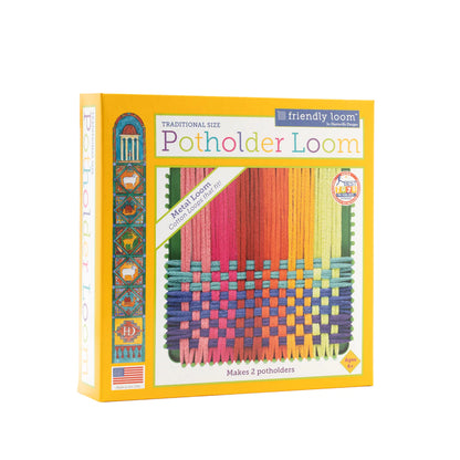 Friendly Loom: Traditional Potholder Loom
