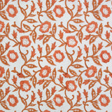 Indian Block Prints: Trumpet Vines in Sienna