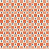 Folky Chicken: Tulip Check in Coral