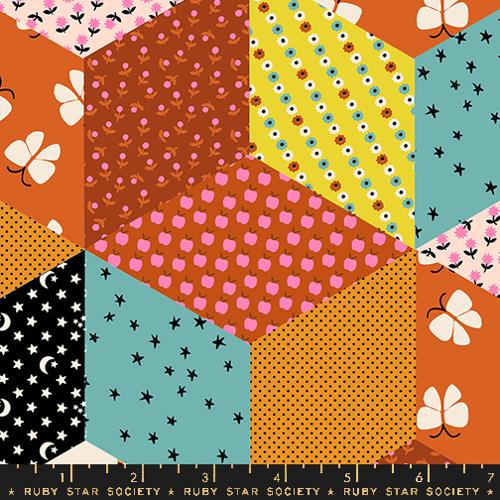 Ooh Lucky Lucky: Tumbling Blocks in Caramel