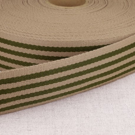 1 5/8" Webbing - Striped, Multiple Colors