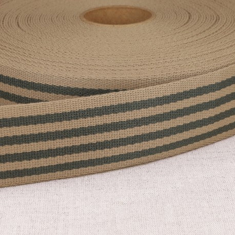 1 5/8" Webbing - Striped, Multiple Colors