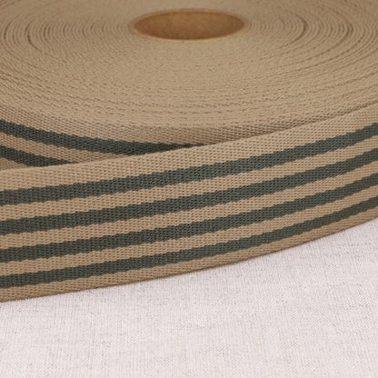 1 5/8" Webbing - Striped, Multiple Colors