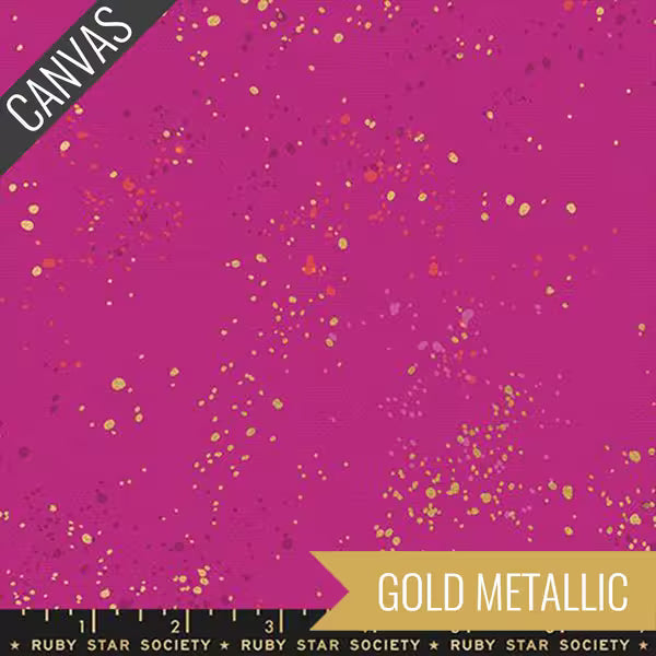 Speckled Canvas Metallic: Berry