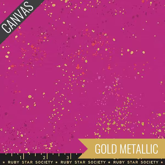 Speckled Canvas Metallic: Berry