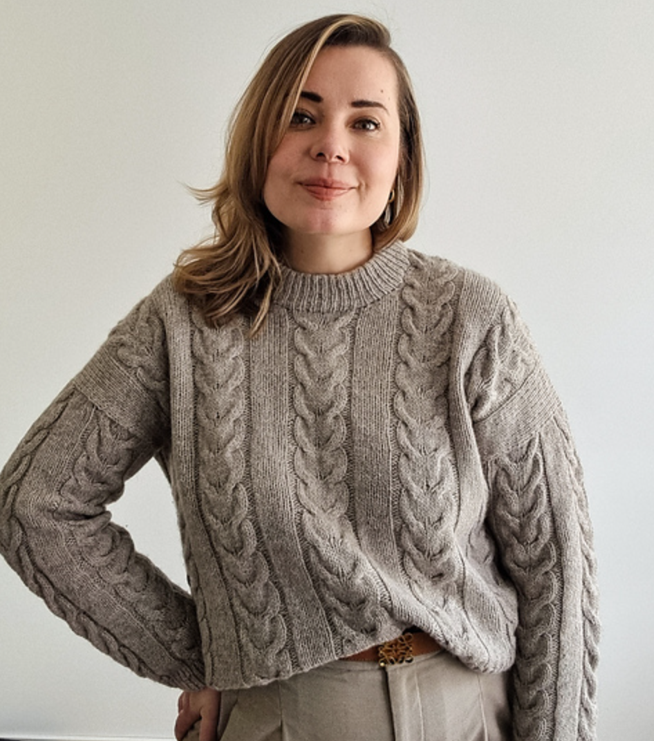 Sweater School 3: Drop Shoulder and Cables w/ Sarah