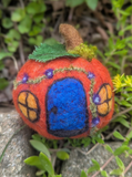 Needle Felted Pumpkin Fairy House w/ Holley