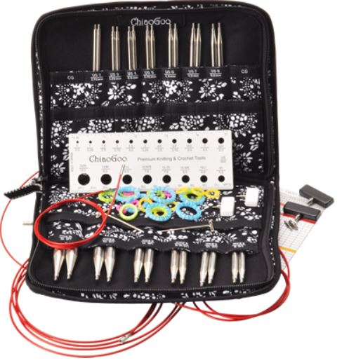 ChiaoGoo TWIST 5″ IC Set Complete Knitting Needle Set