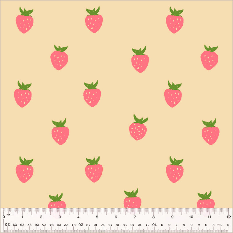 Meadows: Berry in Ecru (108" Wideback)