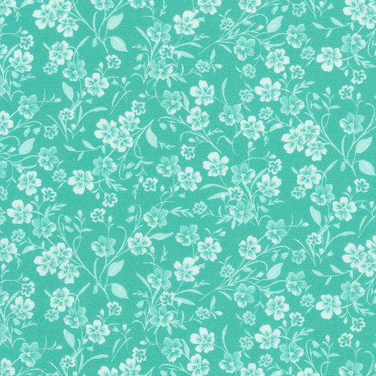 Fabric Market: Wildflowers in Lagoon