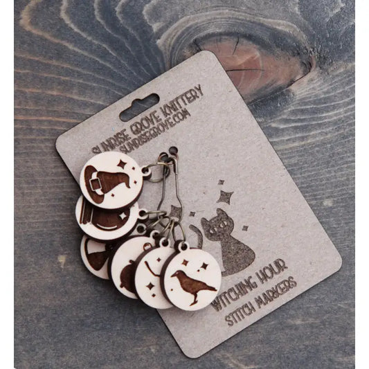 Maple Witching Hour Stitch Markers - Set of 6