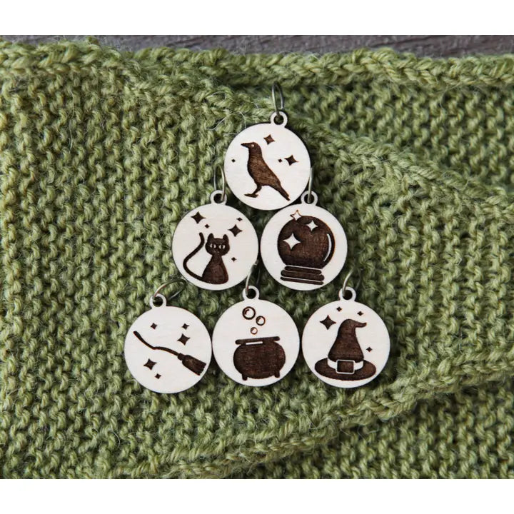 Maple Witching Hour Stitch Markers - Set of 6
