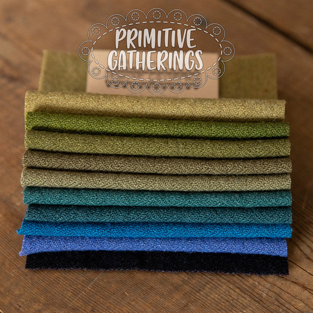 Primitive Gatherings Wool Charm Pack - Multiple Colors