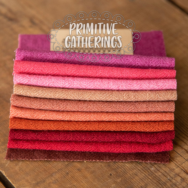 Primitive Gatherings Wool Charm Pack - Multiple Colors