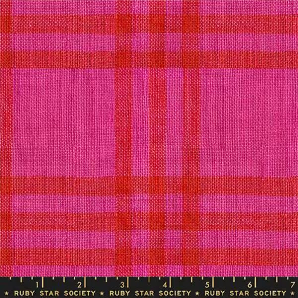 Warp and Weft Mystic Fable: Horizon Plaid Chore Coat in Pink