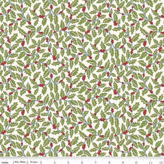 Festive Greetings: Swirling Holly