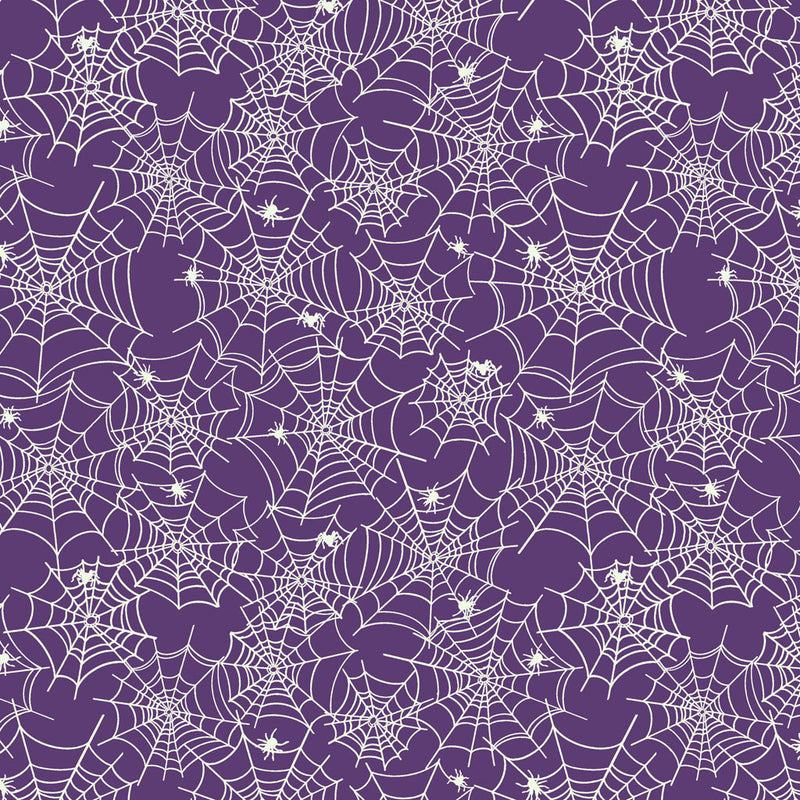 Toil and Trouble: Glow in the Dark Spiderweb in Purple