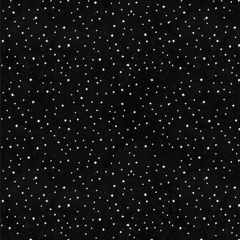 Toil and Trouble: Glow in the Dark Stars in Black