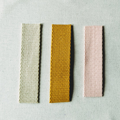 Cotton Webbing 1 inch - Multiple Colors