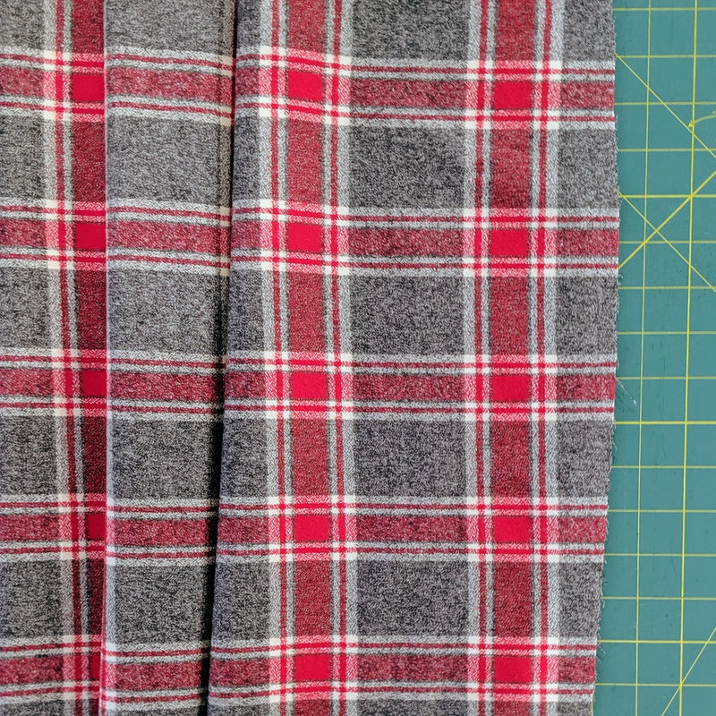 Mammoth Flannel: Red and Grey