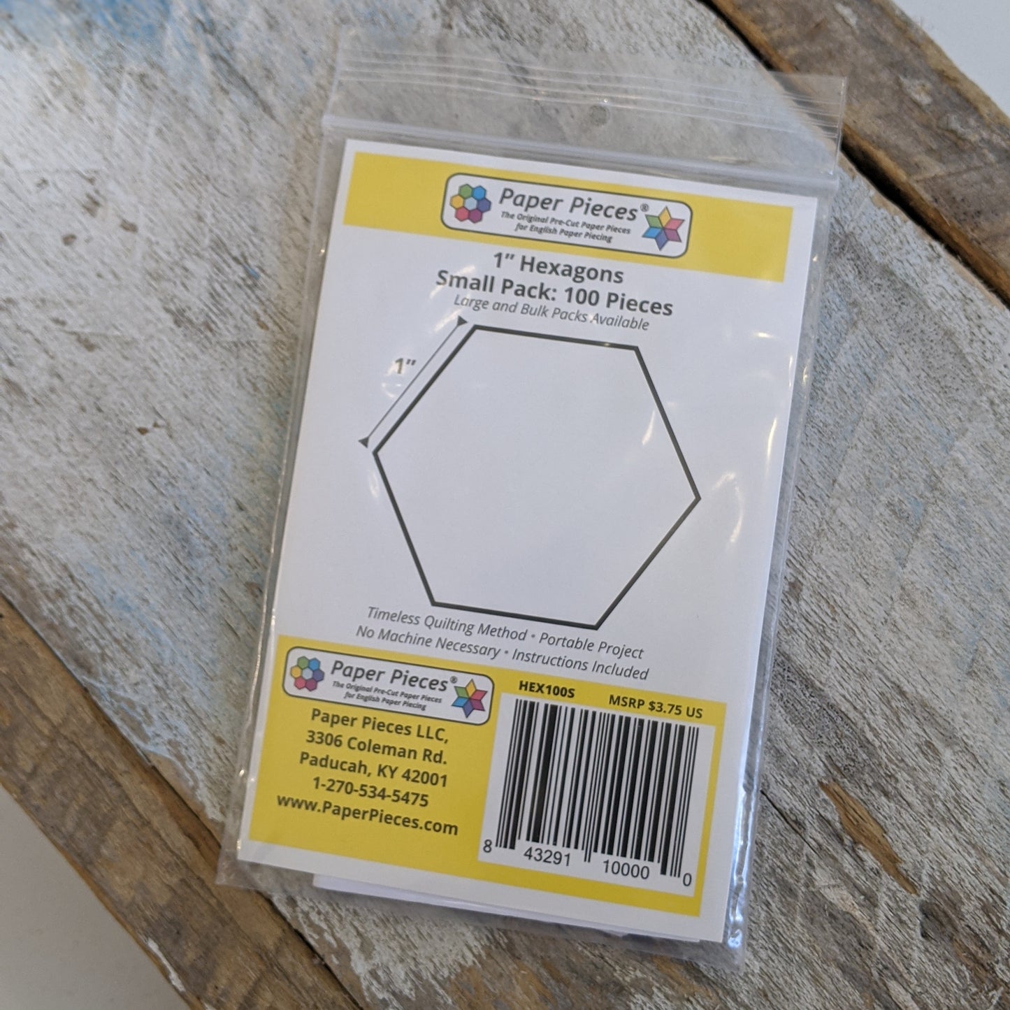 Paper Pieces: 1" Hexagons