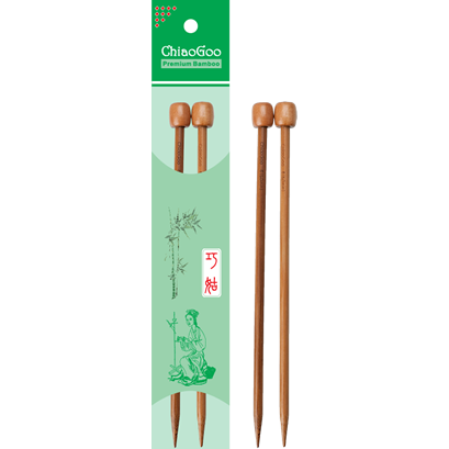 ChiaoGoo Bamboo Single Point 9" Multiple Sizes