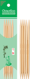 Chiaogoo Bamboo Double Point 5" Multiple Sizes