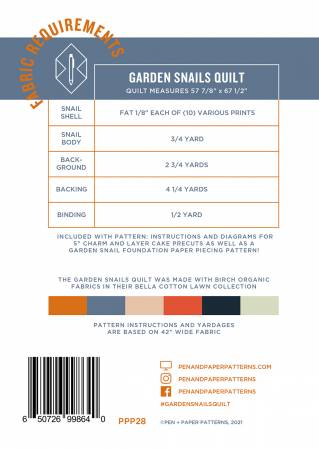Garden Snails Quilt Pattern