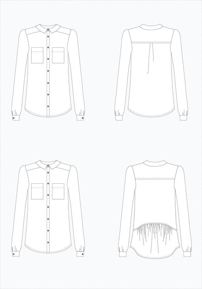 Grainline Studio- Archer Button Up - Two Size Ranges