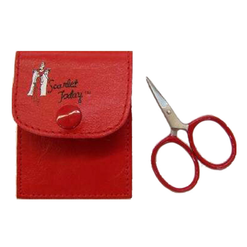 2.50" Embroidery Scissors. - Red