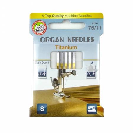 Organ Needles Titanium Size 75/11 Pack