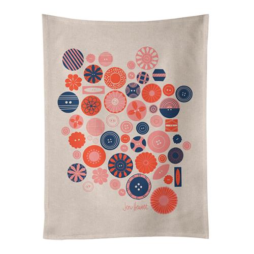 Ruby Star Society Quilt Buttons Tea Towel