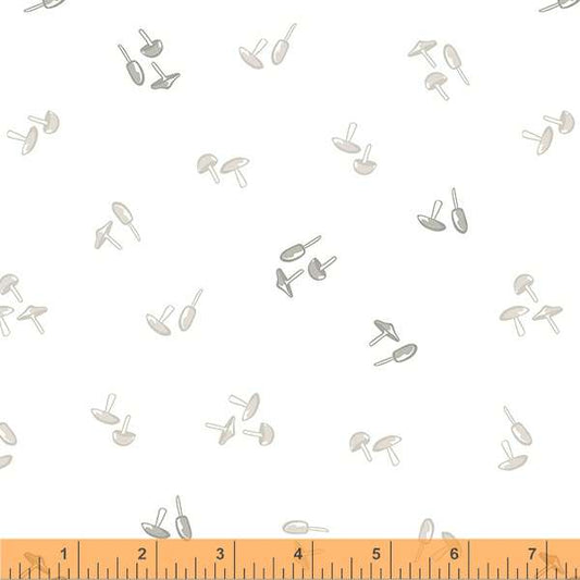 Little Whispers: Mushrooms in White