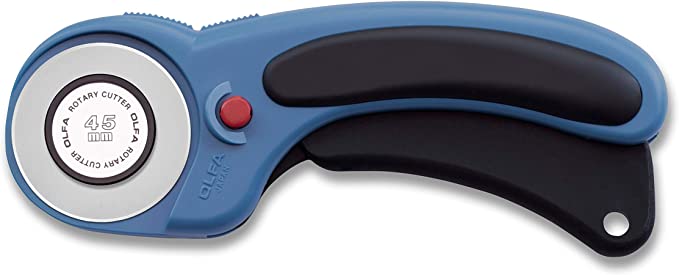 Olfa Ergonomic Rotary Cutter 45mm - Blue