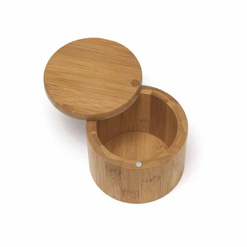 Bamboo Box with Swivel Cover
