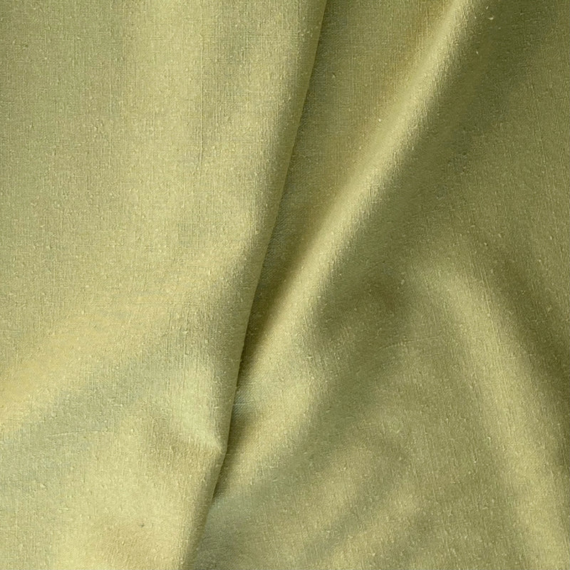 Raw Silk Noil: Celadon