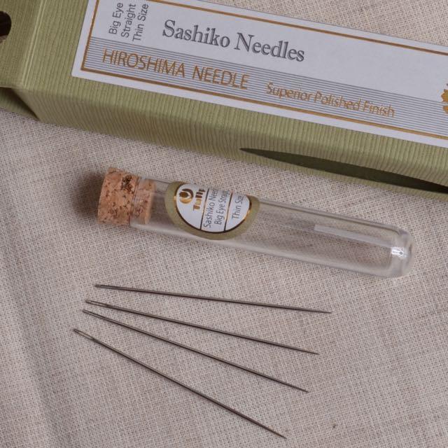 Tulip Sashiko Needles Big Eye Straight Thin Size
