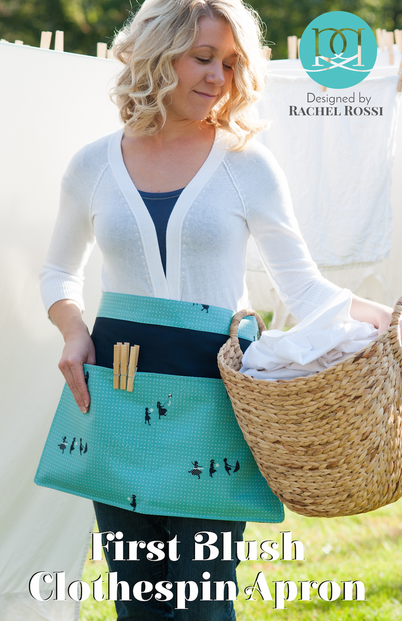 First Blush Clothespin Apron by Rachel Rossi