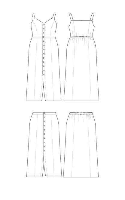 Cashmerette  Holyoke Maxi Dress &amp; Skirt