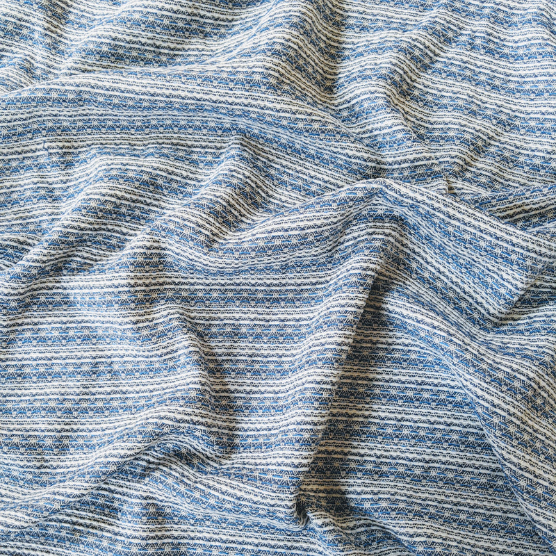 Woven Metallic: Blue and Silver