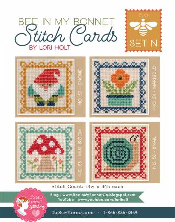 Lori Holt Stitch Cards: Garden Gnomes